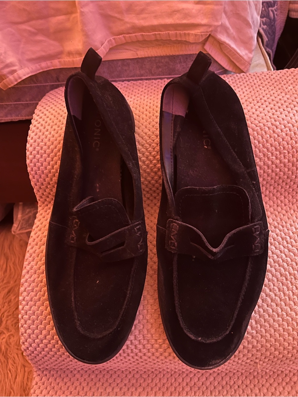 Vionic size 13 suede loafers